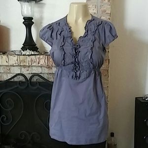 Ann Taylor Loft Ruffled Blouse